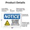 Signmission UV Light Hazard Avoid Looking OSHA Notice Sign, Plastic, 10in W x 7in L, 2PK OS-2PACK-NS-P-710-L-18852 - alternate 4